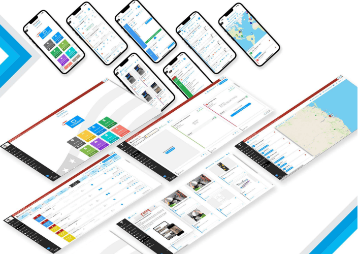 Projul construction portal interface screens